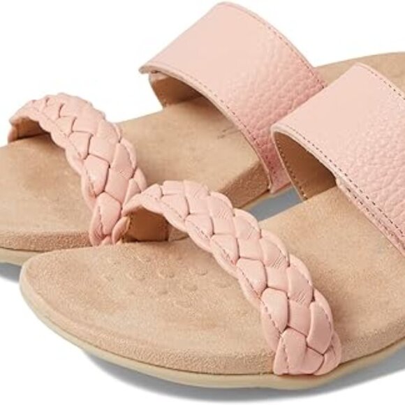 Vionic | Shoes | Nib Vionic Womens Rest Jeanne Leather Woven Band Slide ...